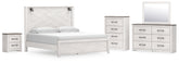 Best Deals Furniture - Ashley Furniture - Gerridan King Panel Bed, Dresser, Mirror, Chest, and Nightstand - King Panel Bed, Dresser, Mirror, Chest, and Nightstand - B1190B16