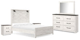 Best Deals Furniture - Ashley Furniture - Gerridan Queen Panel Bed, Dresser, Mirror, and 2 Nightstands - Queen Panel Bed, Dresser, Mirror, and 2 Nightstands - B1190B17