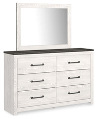 Best Deals Furniture - Ashley Furniture - Gerridan Queen Panel Bed with Dresser and Mirror, Chest and Nightstand - Queen Panel Bed with Dresser, Mirror, Chest and Nightstand / White/Gray - B1190B14