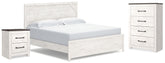 Best Deals Furniture - Ashley Furniture - Gerridan King Panel Bed, Chest and Nightstand - King Panel Bed, Chest and Nightstand - B1190B35