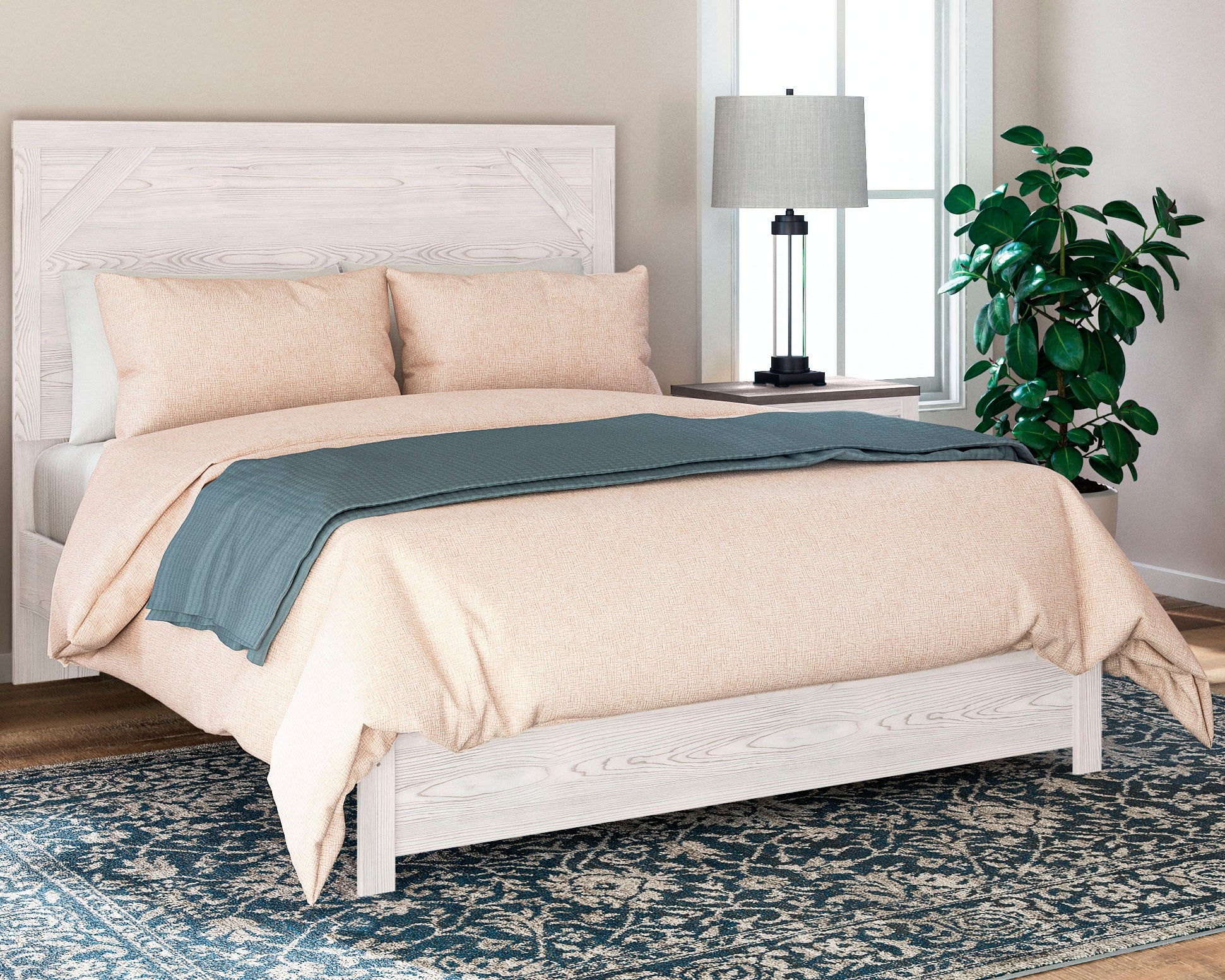 Best Deals Furniture - Ashley Furniture - Gerridan Queen Panel Bed - Queen Panel Bed - B1190B2