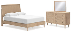 Best Deals Furniture - Ashley Furniture - Cielden Queen Panel Bed, Dresser and Mirror - Queen Panel Bed, Dresser and Mirror - B1199B4