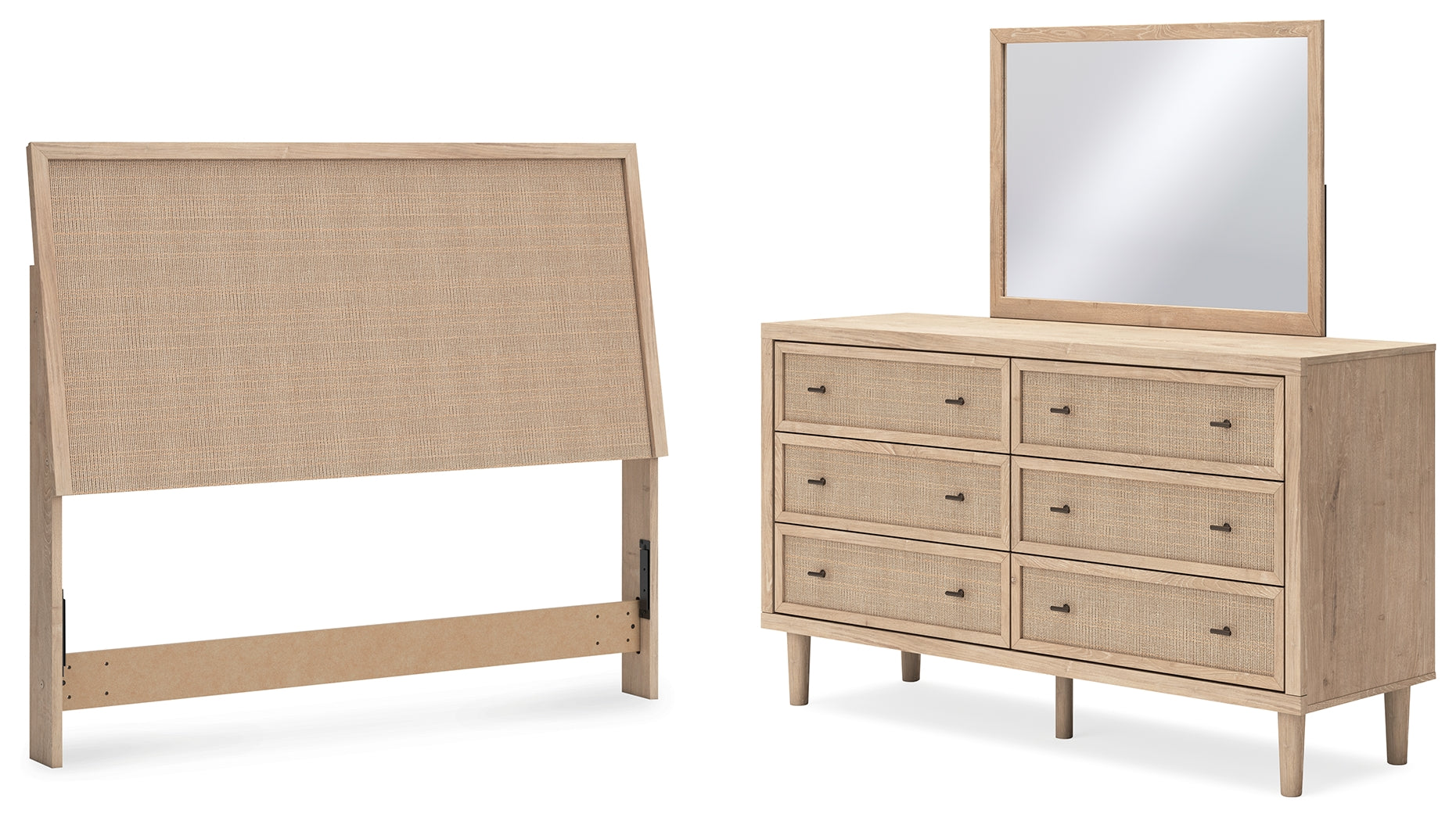 Best Deals Furniture - Ashley Furniture - Cielden Queen Panel Headboard, Dresser and Mirror - Queen Panel Headboard, Dresser and Mirror - B1199B8