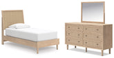 Best Deals Furniture - Ashley Furniture - Cielden Twin Panel Bed, Dresser and Mirror - Twin Panel Bed, Dresser and Mirror - B1199B19