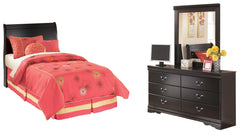 Best Deals Furniture - Ashley Furniture - Huey Vineyard Twin Sleigh Headboard, Dresser and Mirror - Twin Sleigh Headboard, Dresser and Mirror - B128B44