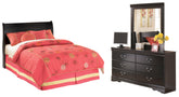 Best Deals Furniture - Ashley Furniture - Huey Vineyard Full Sleigh Headboard, Dresser and Mirror - Full Sleigh Headboard, Dresser and Mirror - B128B46