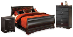Best Deals Furniture - Ashley Furniture - Huey Vineyard Full Sleigh Bed, Chest and Nightstand - Full Sleigh Bed, Chest and Nightstand - B128B49