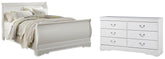 Best Deals Furniture - Ashley Furniture - Anarasia Queen Sleigh Bed and Dresser - Queen Sleigh Bed and Dresser - B129B24