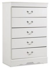 Anarasia Twin Sleigh Bed, Chest and Nightstand