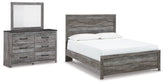 Best Deals Furniture - Ashley Furniture - Bronyan Queen Panel Bed, Dresser and Mirror - Queen Panel Bed, Dresser and Mirror - B1290B3