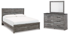 Best Deals Furniture - Ashley Furniture - Bronyan King Panel Bed, Dresser and Mirror - King Panel Bed, Dresser and Mirror - B1290B7