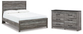 Best Deals Furniture - Ashley Furniture - Bronyan Queen Panel Bed and Dresser - Queen Panel Bed and Dresser - B1290B11