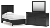 Best Deals Furniture - Ashley Furniture - Maribel Twin Panel Bed, Dresser and Mirror - Twin Panel Bed, Dresser and Mirror - B138B71