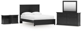 Best Deals Furniture - Ashley Furniture - Maribel Queen Panel Bed with Dresser, Mirror and 2 Nightstands - Queen Panel Bed with Dresser, Mirror and 2 Nightstands - B138B74