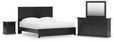 Best Deals Furniture - Ashley Furniture - Maribel King Panel Bed, Dresser, Mirror and Nightstand - King Panel Bed, Dresser, Mirror and Nightstand - B138B65