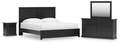 Best Deals Furniture - Ashley Furniture - Maribel King Panel Bed, Dresser, Mirror and Nightstand - King Panel Bed, Dresser, Mirror and Nightstand - B138B65