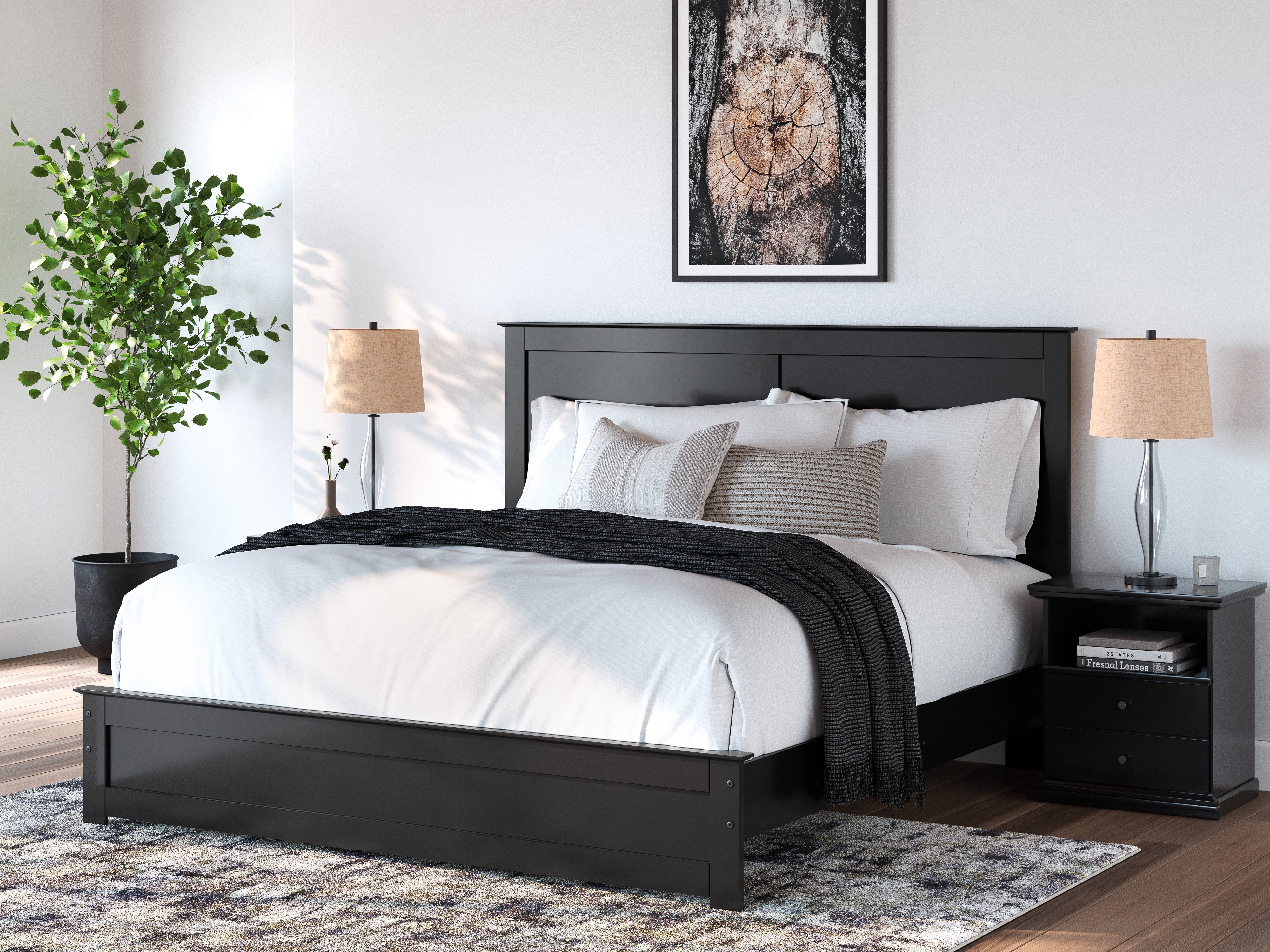 Best Deals Furniture - Ashley Furniture - Maribel King Panel Bed - King Panel Bed - B138B57