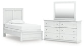 Best Deals Furniture - Ashley Furniture - Bostwick Shoals Twin Panel Bed, Dresser and Mirror - Twin Panel Bed, Dresser and Mirror - B139B70