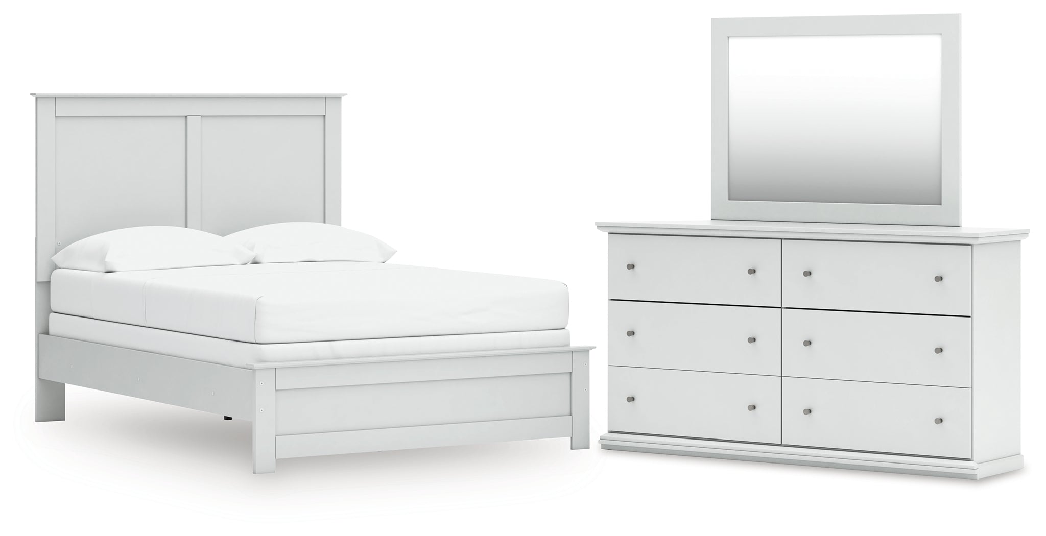 Best Deals Furniture - Ashley Furniture - Bostwick Shoals Full Panel Bed, Dresser and Mirror - Full Panel Bed, Dresser and Mirror - B139B48