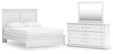 Best Deals Furniture - Ashley Furniture - Bostwick Shoals Queen Panel Bed, Dresser and Mirror - Queen Panel Bed, Dresser and Mirror - B139B69