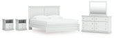Best Deals Furniture - Ashley Furniture - Bostwick Shoals King Panel Bed, Dresser, Mirror and 2 Nightstands - King Panel Bed, Dresser, Mirror and 2 Nightstands - B139B52