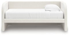 Arloster Twin Upholstered Day Bed, Dresser and Mirror