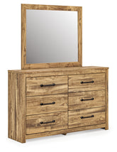 Best Deals Furniture - Ashley Furniture - Maystonna Dresser and Mirror - Dresser and Mirror / Brown - PCB1580B1