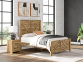 Best Deals Furniture - Ashley Furniture - Maystonna Queen Crossbuck Panel Bed - Queen Crossbuck Panel Bed - PCB1580B2