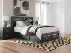 Best Deals Furniture - Ashley Furniture - Stabotta Queen Bookcase Bed with Storage - Queen Bookcase Bed with Storage - PCB1755B7
