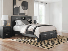 Best Deals Furniture - Ashley Furniture - Stabotta Queen Bookcase Storage Bed - Queen Bookcase Storage Bed - PCB1755B3