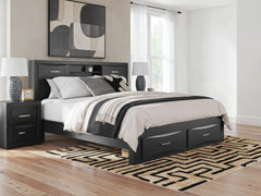 Best Deals Furniture - Ashley Furniture - Stabotta King Bookcase Storage Bed - King Bookcase Storage Bed - PCB1755B10