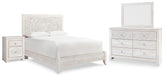 Best Deals Furniture - Ashley Furniture - Paxberry Queen Panel Bed, Dresser, Mirror and Nightstand - Queen Panel Bed, Dresser, Mirror and Nightstand - B181B16