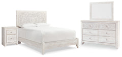 Best Deals Furniture - Ashley Furniture - Paxberry Queen Panel Bed, Dresser, Mirror and Nightstand - Queen Panel Bed, Dresser, Mirror and Nightstand - B181B16