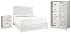 Best Deals Furniture - Ashley Furniture - Paxberry King Panel Bed, Chest and Nightstand - King Panel Bed, Chest and Nightstand - B181B32