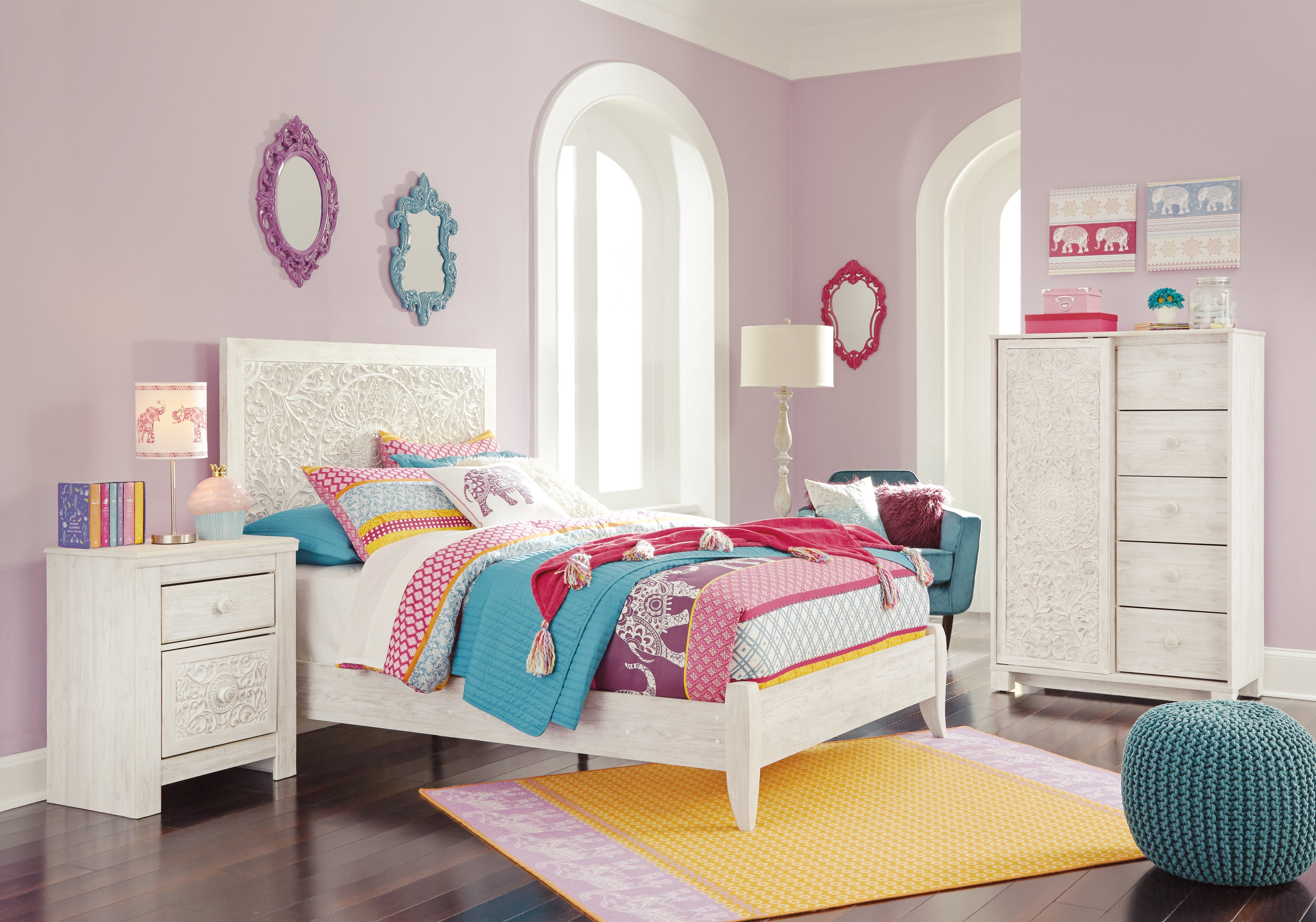 Best Deals Furniture - Ashley Furniture - Paxberry Full Panel Bed, Chest and Nightstand - Full Panel Bed, Chest and Nightstand - B181B22