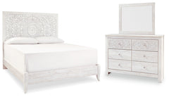 Best Deals Furniture - Ashley Furniture - Paxberry King Panel Bed, Dresser and Mirror - King Panel Bed, Dresser and Mirror - B181B9