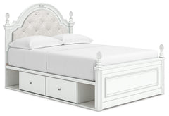 Kozlani Full Upholstered Panel Bed with Storage