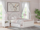 Best Deals Furniture - Ashley Furniture - Kozlani Full Upholstered Panel Bed with Storage - Full Upholstered Panel Bed with Storage - PCB1819B18