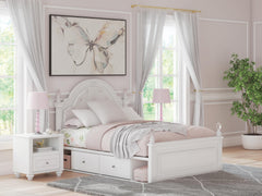 Best Deals Furniture - Ashley Furniture - Kozlani Full Upholstered Panel Bed with Storage - Full Upholstered Panel Bed with Storage - PCB1819B18