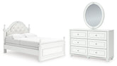 Best Deals Furniture - Ashley Furniture - Kozlani Full Upholstered Panel Bed, Dresser and Mirror - Full Upholstered Panel Bed, Dresser and Mirror - PCB1819B15