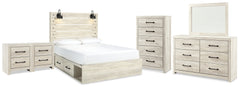 Best Deals Furniture - Ashley Furniture - Cambeck Queen Panel Bed with Storage, Dresser, Mirror, Chest and 2 Nightstands - Queen Panel Bed with Storage, Dresser, Mirror, Chest and 2 Nightstands - B192B122