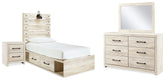 Best Deals Furniture - Ashley Furniture - Cambeck Twin Storage Bed, Dresser, Mirror and Nightstand - Twin Storage Bed, Dresser, Mirror and Nightstand - B192B106