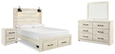 Best Deals Furniture - Ashley Furniture - Cambeck Queen Panel Storage Bed, Dresser, Mirror and Nightstand - Queen Panel Storage Bed, Dresser, Mirror and Nightstand - B192B74