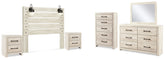 Best Deals Furniture - Ashley Furniture - Cambeck Queen Panel Headboard, Dresser, Mirror, Chest and 2 Nightstands - Queen Panel Headboard, Dresser, Mirror, Chest and 2 Nightstands - B192B82
