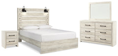 Best Deals Furniture - Ashley Furniture - Cambeck Queen Panel Bed, Dresser, Mirror and Nightstand - Queen Panel Bed, Dresser, Mirror and Nightstand - B192B55