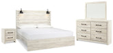 Best Deals Furniture - Ashley Furniture - Cambeck King Panel Bed, Dresser, Mirror and Nightstand - King Panel Bed, Dresser, Mirror and Nightstand - B192B54