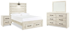 Cambeck Full Panel Bed, Dresser, Mirror and Nightstand