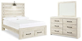 Best Deals Furniture - Ashley Furniture - Cambeck Full Storage Bed, Dresser and Mirror - Full Storage Bed, Dresser and Mirror - B192B129