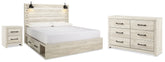 Best Deals Furniture - Ashley Furniture - Cambeck King Panel Storage Bed. Dresser and Nightstand - King Panel Storage Bed. Dresser and Nightstand - B192B125