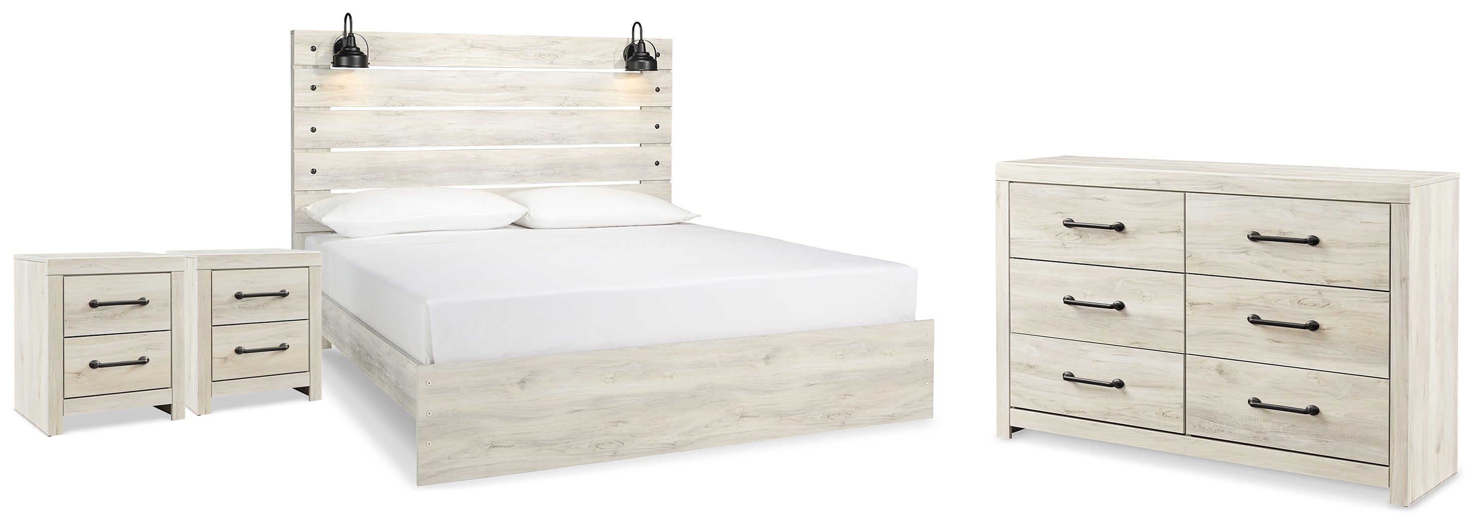 Best Deals Furniture - Ashley Furniture - Cambeck King Panel Bed, Dresser and 2 Nightstands - King Panel Bed, Dresser and 2 Nightstands - B192B117